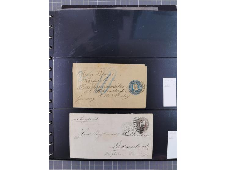 1865/1960, ca. 160 covers incl. many airmail covers, cards with better picture postcards and postal stationeries, with u.o. p