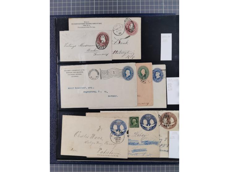 1865/1960, ca. 160 covers incl. many airmail covers, cards with better picture postcards and postal stationeries, with u.o. p