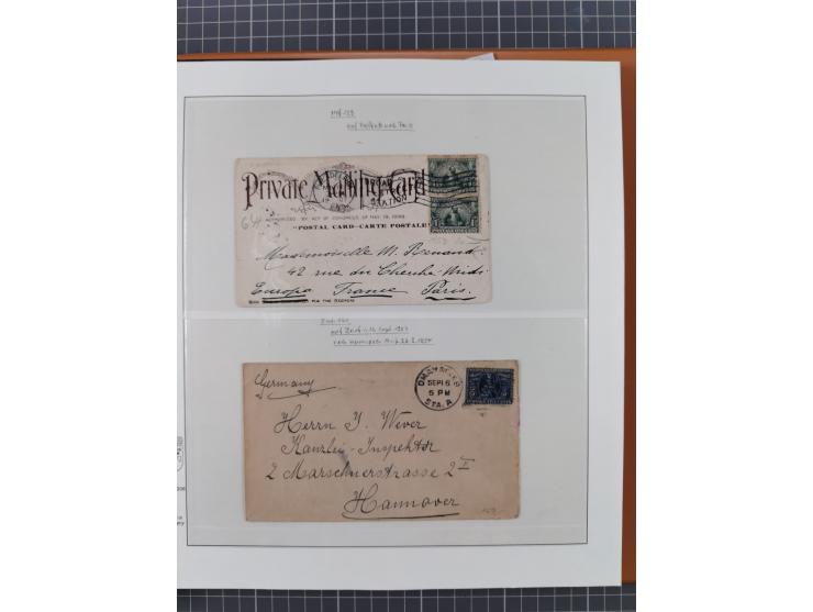 1865/1960, ca. 160 covers incl. many airmail covers, cards with better picture postcards and postal stationeries, with u.o. p