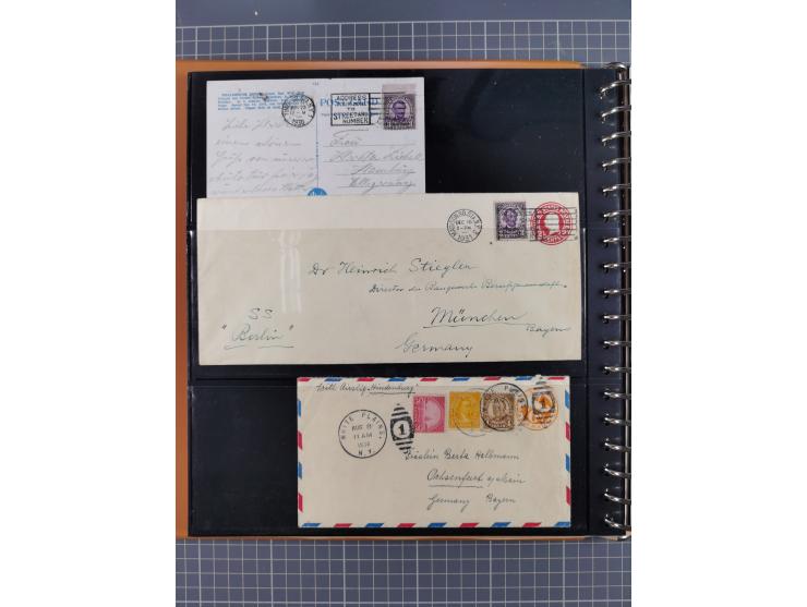 1865/1960, ca. 160 covers incl. many airmail covers, cards with better picture postcards and postal stationeries, with u.o. p