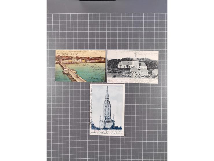 Schleswig: 1897/1917, 26 Ansichtskarten inkl. einer Fotokarte mit Abbildung “Frau mit Katze”, gebraucht, dabei kleine Orte un