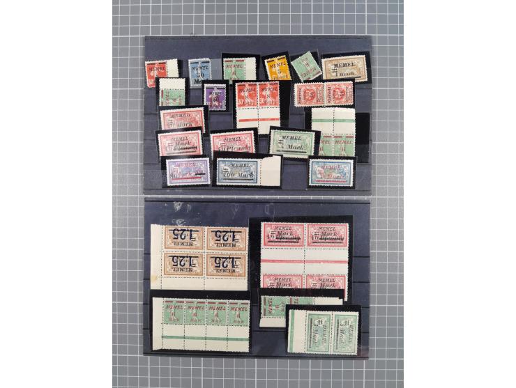 1920/39, meist postfrische Partie mit Paaren, Einheiten, Randstücken und Zwischenstegpaaren, dabei u.a. Viererblock und Dreie