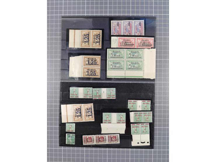 1920/39, meist postfrische Partie mit Paaren, Einheiten, Randstücken und Zwischenstegpaaren, dabei u.a. Viererblock und Dreie