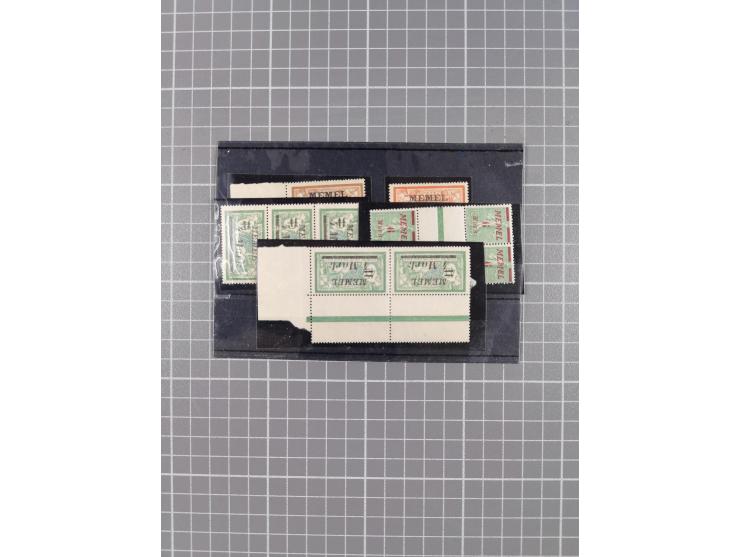 1920/39, meist postfrische Partie mit Paaren, Einheiten, Randstücken und Zwischenstegpaaren, dabei u.a. Viererblock und Dreie