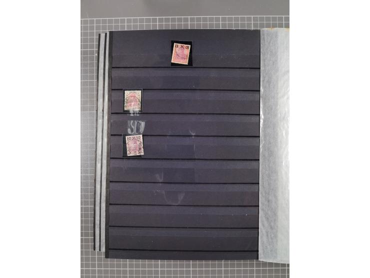 1900/22, fast 60 Briefe und Karten mit Germania-Frankaturen inkl. Aufdruckausgaben der Abstimmungesgebiete, dabei R-Briefe, i