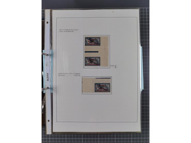 1922/23, interessante, ungebraucht/postfrische und gestempelte Spezial-Sammlung ex Mi.-Nr. 73-181 mit Einheiten, Randstücken,