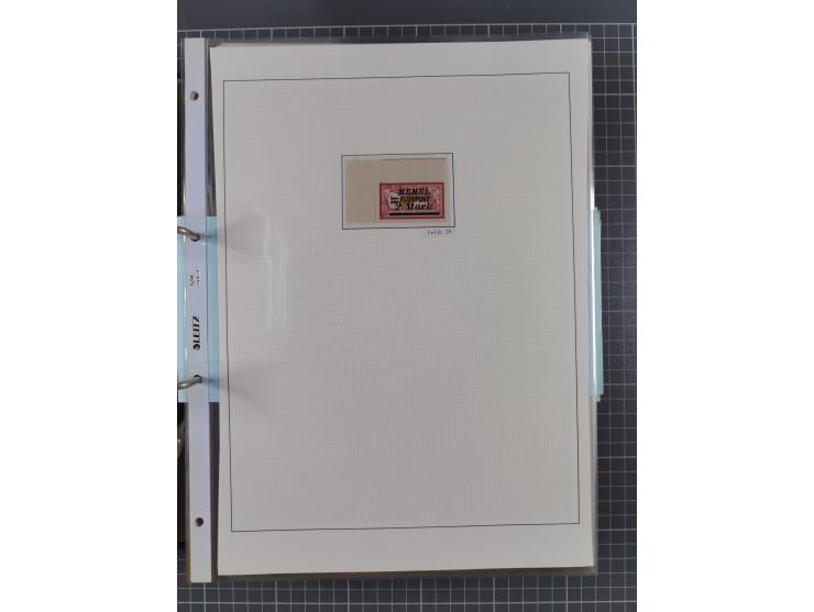 1922/23, interessante, ungebraucht/postfrische und gestempelte Spezial-Sammlung ex Mi.-Nr. 73-181 mit Einheiten, Randstücken,