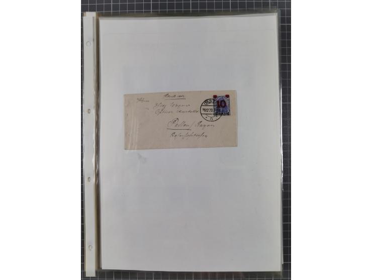 1890/1920, meist ungebrauchte und gestempelte Sammlung “Germania” mit über 40 Briefen, Karten und GSK inkl. Abstimmungsgebiet