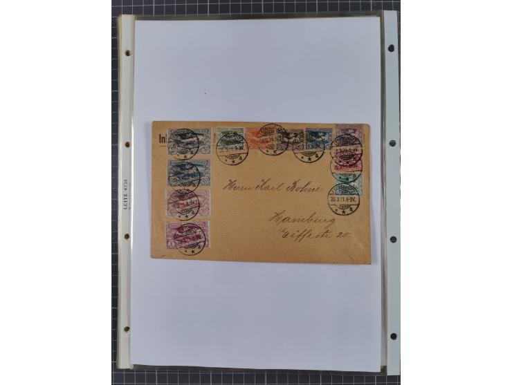 1890/1920, meist ungebrauchte und gestempelte Sammlung “Germania” mit über 40 Briefen, Karten und GSK inkl. Abstimmungsgebiet