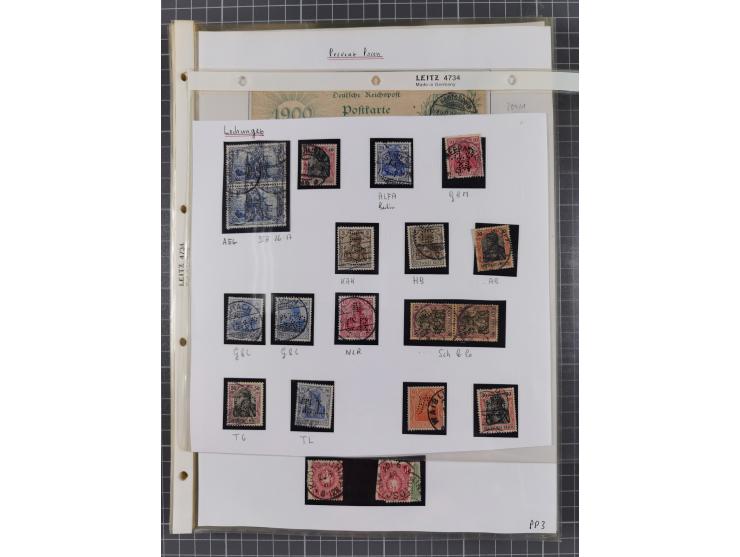 1890/1920, meist ungebrauchte und gestempelte Sammlung “Germania” mit über 40 Briefen, Karten und GSK inkl. Abstimmungsgebiet