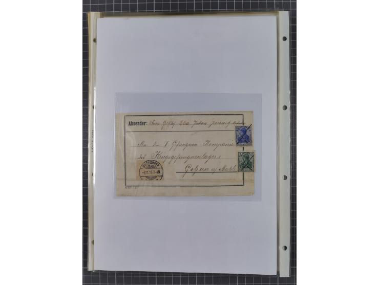 1890/1920, meist ungebrauchte und gestempelte Sammlung “Germania” mit über 40 Briefen, Karten und GSK inkl. Abstimmungsgebiet