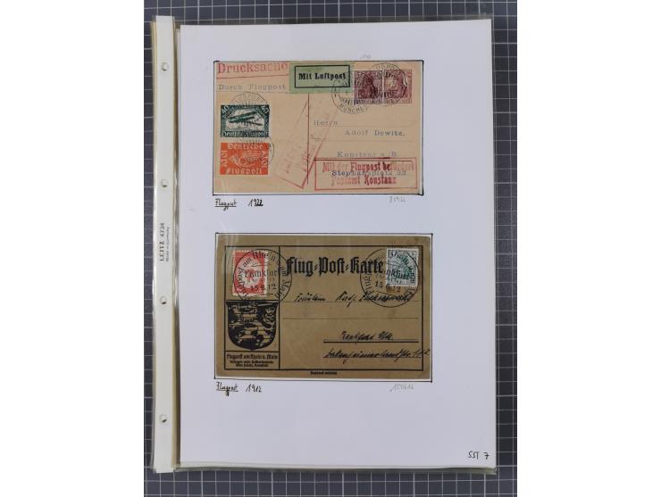 1890/1920, meist ungebrauchte und gestempelte Sammlung “Germania” mit über 40 Briefen, Karten und GSK inkl. Abstimmungsgebiet