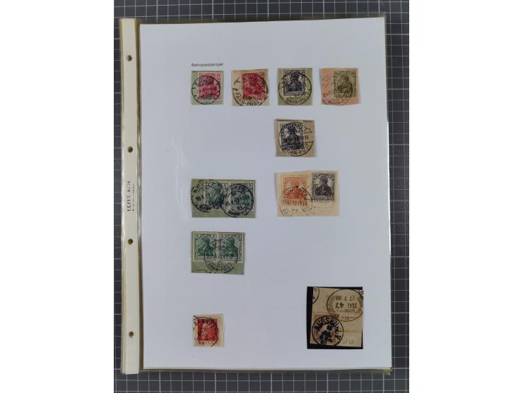 1890/1920, meist ungebrauchte und gestempelte Sammlung “Germania” mit über 40 Briefen, Karten und GSK inkl. Abstimmungsgebiet