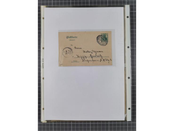 1890/1920, meist ungebrauchte und gestempelte Sammlung “Germania” mit über 40 Briefen, Karten und GSK inkl. Abstimmungsgebiet