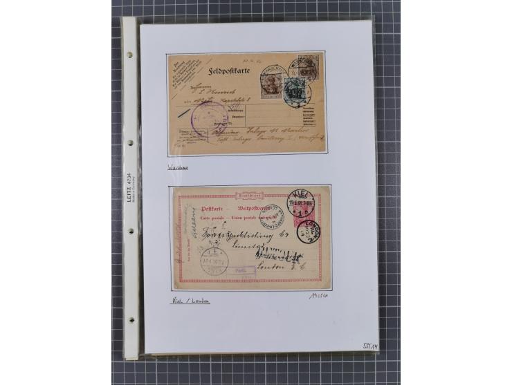 1890/1920, meist ungebrauchte und gestempelte Sammlung “Germania” mit über 40 Briefen, Karten und GSK inkl. Abstimmungsgebiet