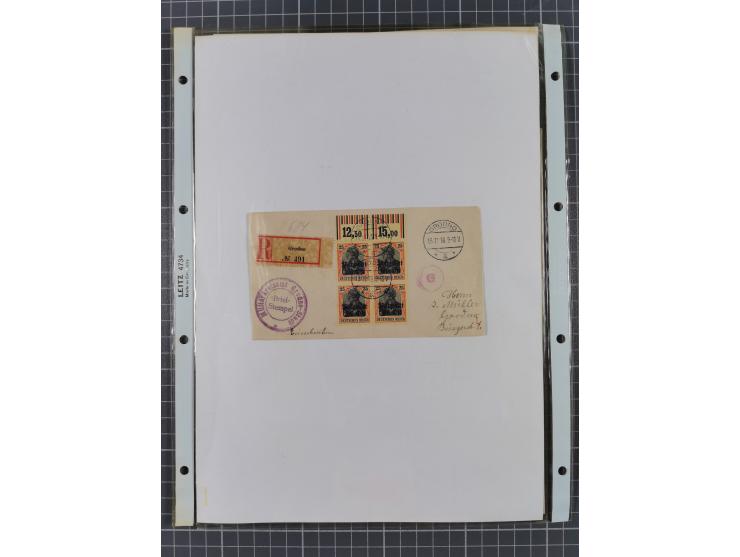 1890/1920, meist ungebrauchte und gestempelte Sammlung “Germania” mit über 40 Briefen, Karten und GSK inkl. Abstimmungsgebiet