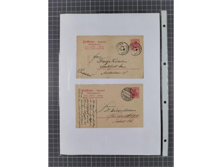 1890/1920, meist ungebrauchte und gestempelte Sammlung “Germania” mit über 40 Briefen, Karten und GSK inkl. Abstimmungsgebiet