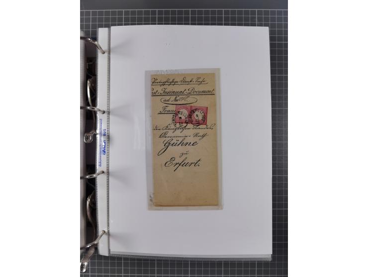 1872/74, interessante Sammlung mit ca. 100 Briefen und Karten sowie zwei Briefstücken mit meist klaren Stempeln, dabei Einzel