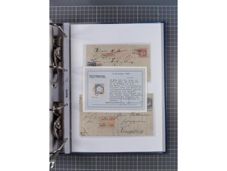 1872/74, interessante Sammlung mit ca. 100 Briefen und Karten sowie zwei Briefstücken mit meist klaren Stempeln, dabei Einzel