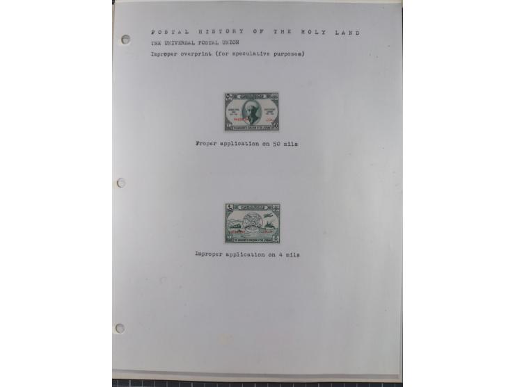 1920/70, Collection on album pages including imperf pairs and varieties, additional Iraq, Mosul and Palestine overprints.