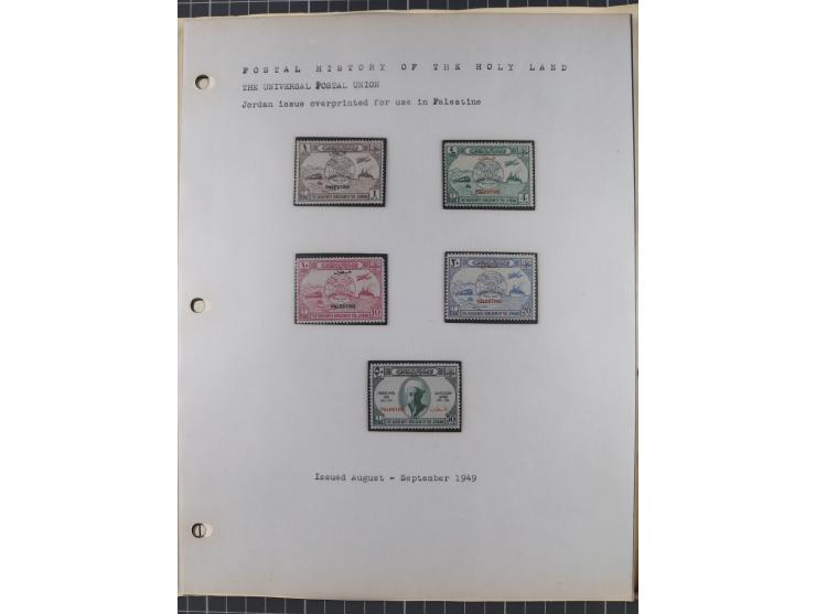 1920/70, Collection on album pages including imperf pairs and varieties, additional Iraq, Mosul and Palestine overprints.