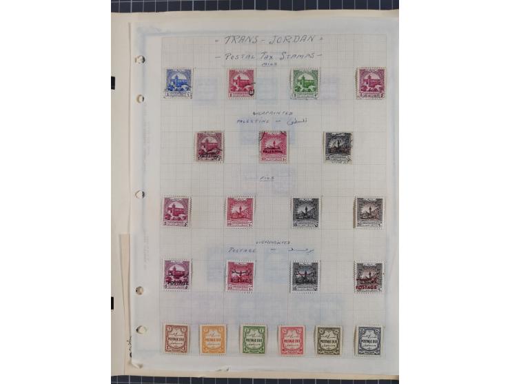 1920/70, Collection on album pages including imperf pairs and varieties, additional Iraq, Mosul and Palestine overprints.