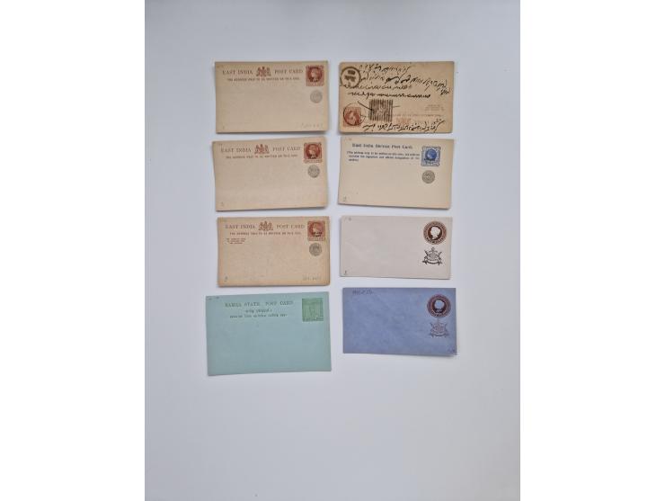 1880/1900 (ca.), about 150 postal stationery cards and envelopes, unused and used,including some with additional franking