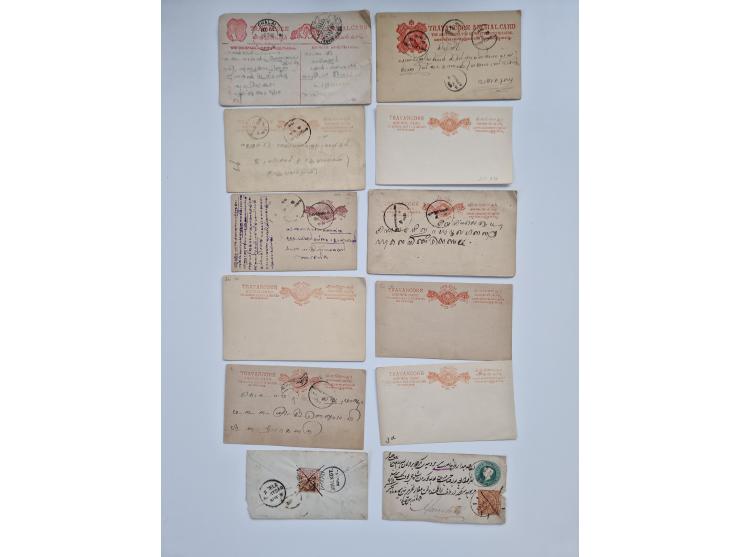 1880/1900 (ca.), about 150 postal stationery cards and envelopes, unused and used,including some with additional franking