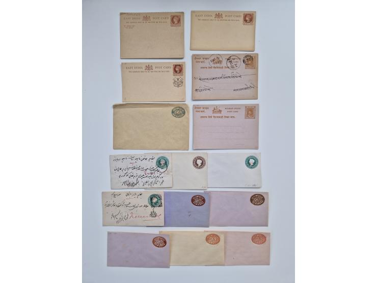 1880/1900 (ca.), about 150 postal stationery cards and envelopes, unused and used,including some with additional franking