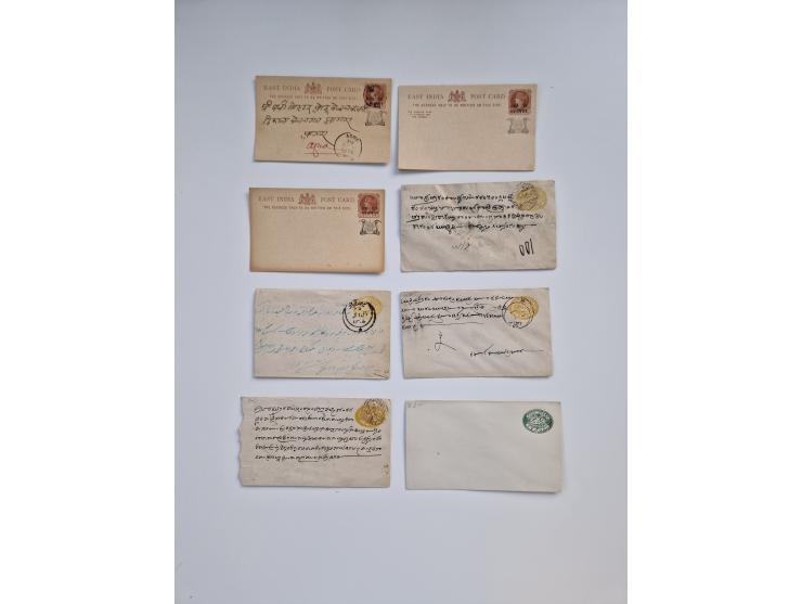 1880/1900 (ca.), about 150 postal stationery cards and envelopes, unused and used,including some with additional franking