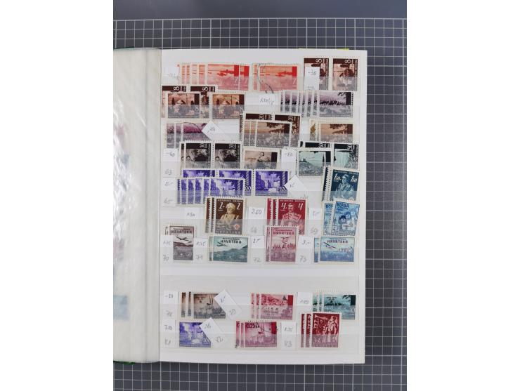 1879/2002 (ca.), mint never hinged/unused and used collection with duplicates, noted Bulgaria, Albania, Croatia, etc., mixed 