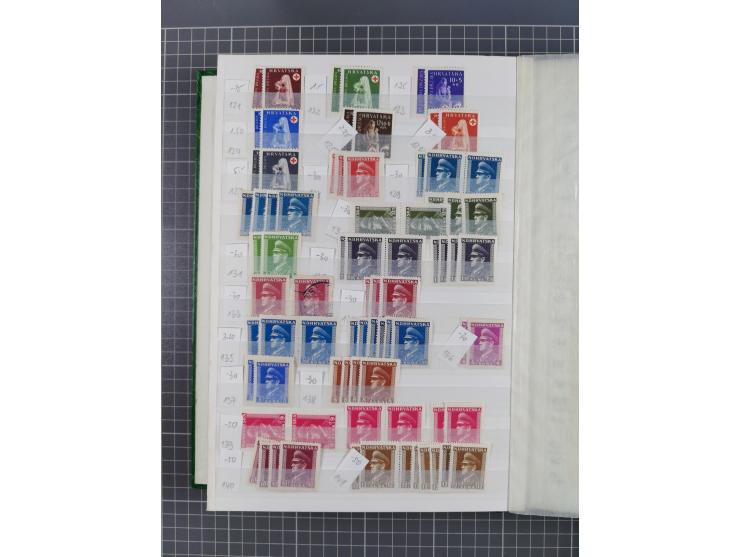 1879/2002 (ca.), mint never hinged/unused and used collection with duplicates, noted Bulgaria, Albania, Croatia, etc., mixed 