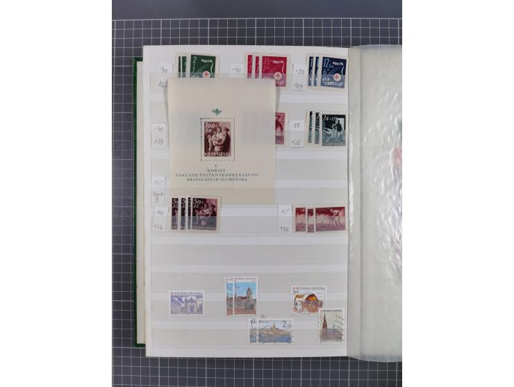 1879/2002 (ca.), mint never hinged/unused and used collection with duplicates, noted Bulgaria, Albania, Croatia, etc., mixed 