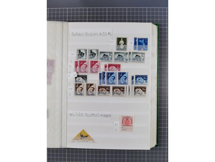 1879/2002 (ca.), mint never hinged/unused and used collection with duplicates, noted Bulgaria, Albania, Croatia, etc., mixed 