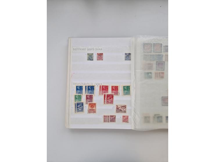 1854/2000 (ca.), large overseas mint never hinged/unused and used accumulation with duplicates, noted China, USA, India, Fren