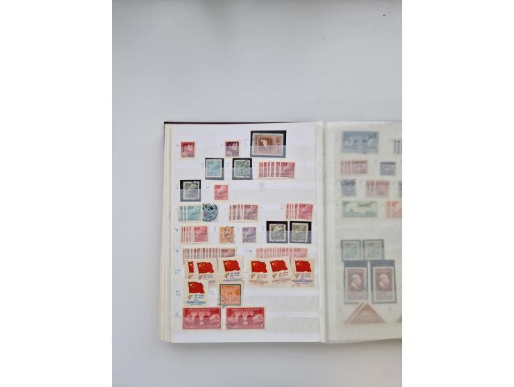 1854/2000 (ca.), large overseas mint never hinged/unused and used accumulation with duplicates, noted China, USA, India, Fren