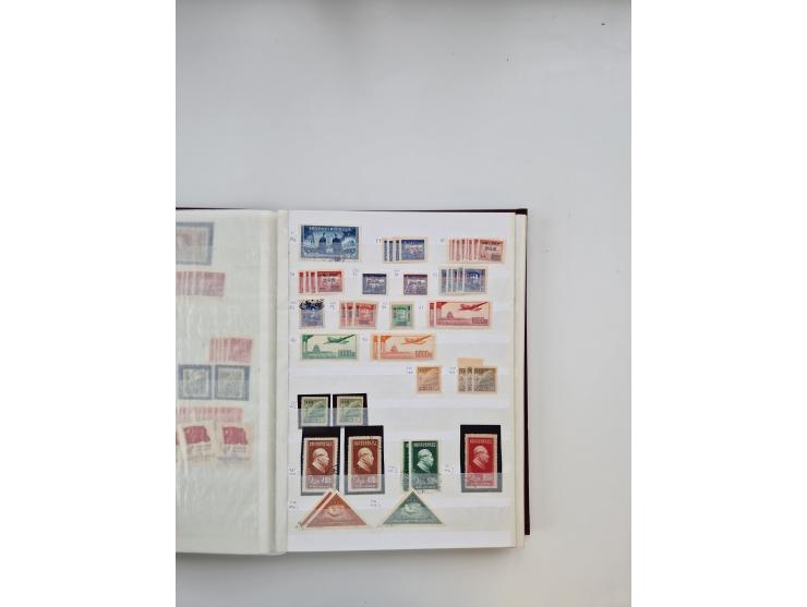 1854/2000 (ca.), large overseas mint never hinged/unused and used accumulation with duplicates, noted China, USA, India, Fren