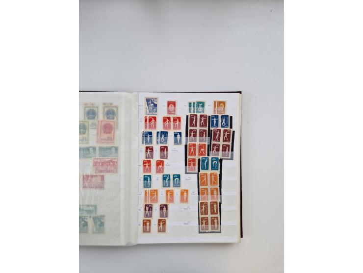 1854/2000 (ca.), large overseas mint never hinged/unused and used accumulation with duplicates, noted China, USA, India, Fren