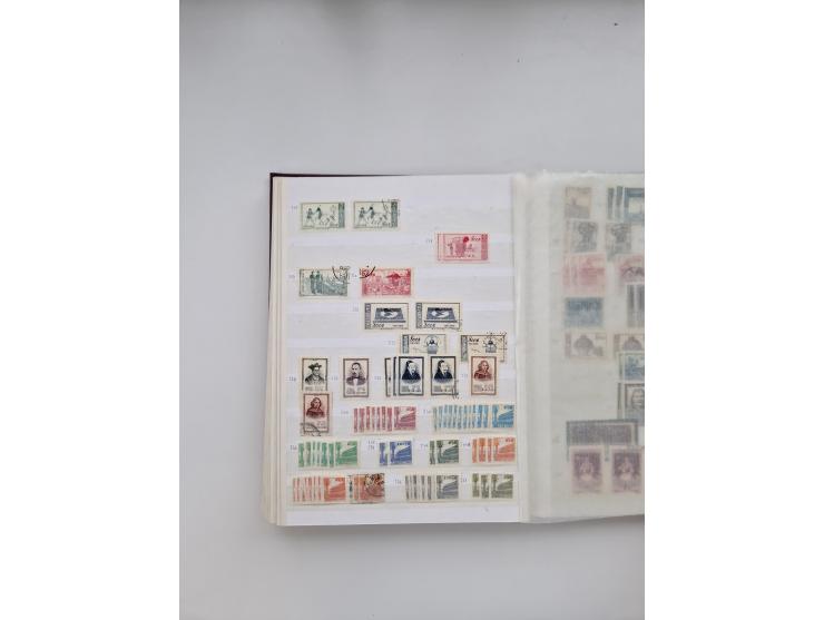 1854/2000 (ca.), large overseas mint never hinged/unused and used accumulation with duplicates, noted China, USA, India, Fren