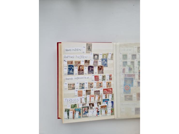 1854/2000 (ca.), large overseas mint never hinged/unused and used accumulation with duplicates, noted China, USA, India, Fren