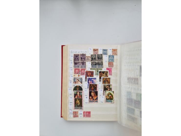 1854/2000 (ca.), large overseas mint never hinged/unused and used accumulation with duplicates, noted China, USA, India, Fren