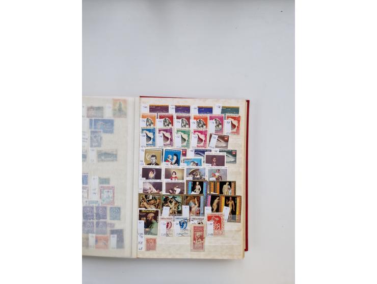 1854/2000 (ca.), large overseas mint never hinged/unused and used accumulation with duplicates, noted China, USA, India, Fren