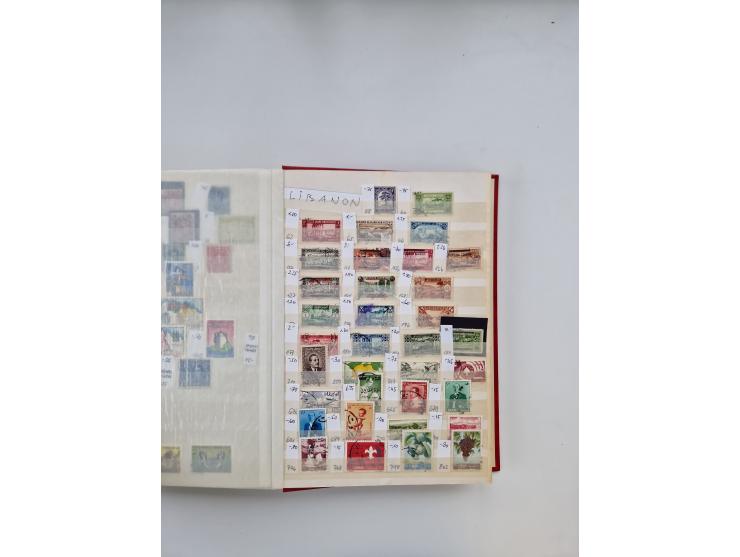 1854/2000 (ca.), large overseas mint never hinged/unused and used accumulation with duplicates, noted China, USA, India, Fren