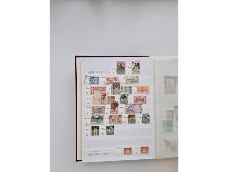 1854/2000 (ca.), large overseas mint never hinged/unused and used accumulation with duplicates, noted China, USA, India, Fren