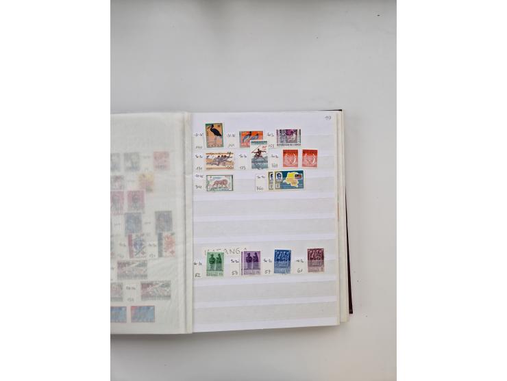 1854/2000 (ca.), large overseas mint never hinged/unused and used accumulation with duplicates, noted China, USA, India, Fren