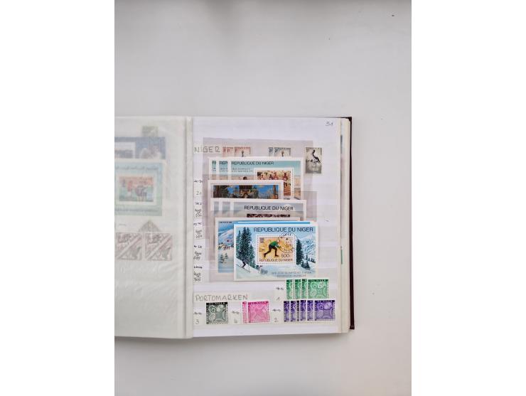 1854/2000 (ca.), large overseas mint never hinged/unused and used accumulation with duplicates, noted China, USA, India, Fren