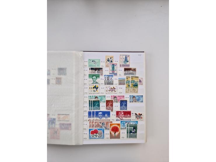 1854/2000 (ca.), large overseas mint never hinged/unused and used accumulation with duplicates, noted China, USA, India, Fren