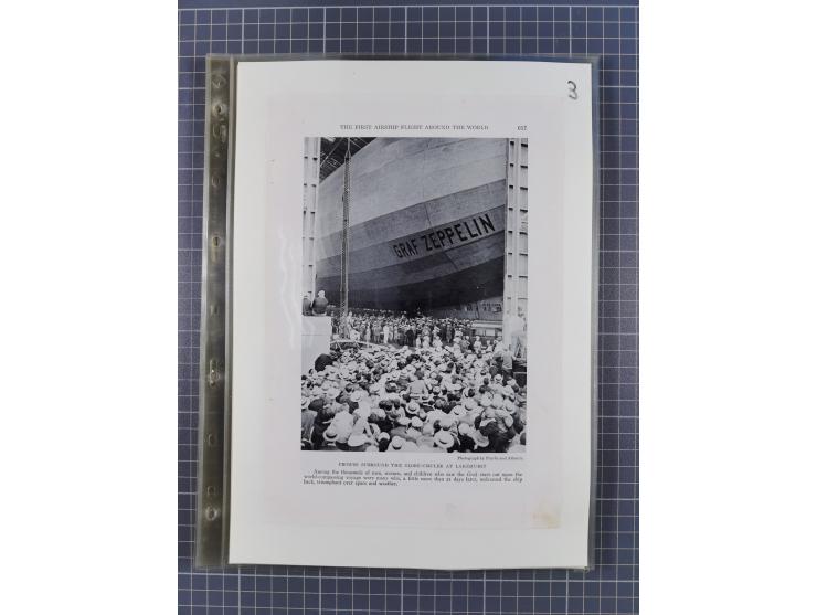 1929, Weltrundfahrt, kleine Sammlung der amerikanischen Post mit 17 Briefen und Ganzsachen, dabei verschiedene Etappen und in