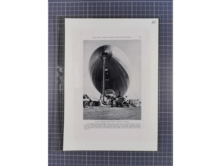 1929, Weltrundfahrt, kleine Sammlung der amerikanischen Post mit 17 Briefen und Ganzsachen, dabei verschiedene Etappen und in