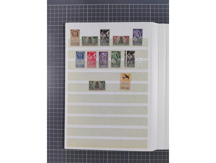 1945/46, three album pages 'Corpo Polacco' with three souvenir sheets (Sass.2-4) mint never hinged, plus some unused and over